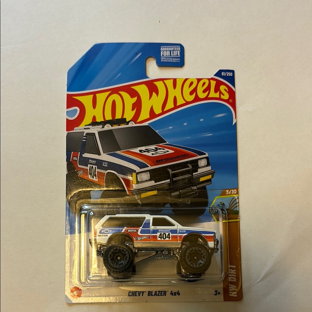 Chevy Blazer 4x4 Toy Car - Blue and White